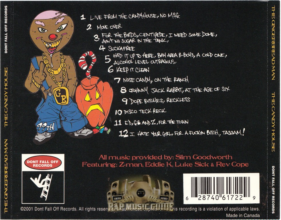 The Gingerbread Man The Candy House CD Rap Music Guide